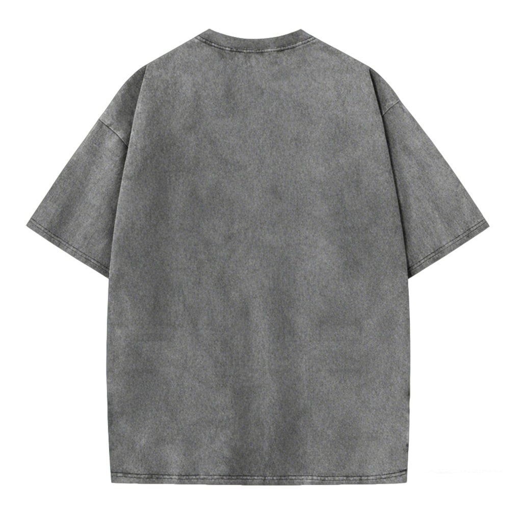 Funny Frog Graphic Printed Washed T-shirt
